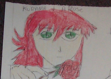 Kurama and a Rose by twilightofdespair