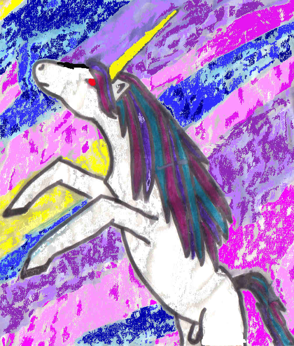 shimmering unicorn by twilightofdespair