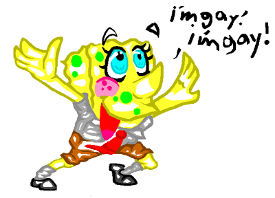 Gay Spongebob by twitdragon