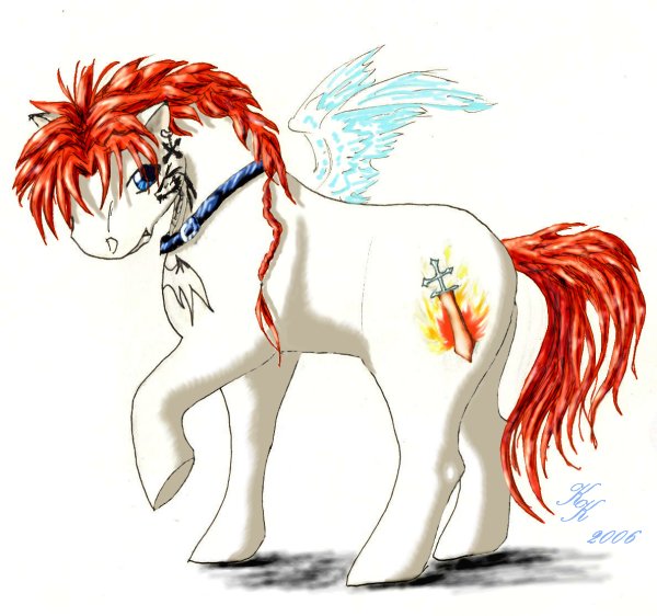 Dagger Pony by twotailedwolfdemon
