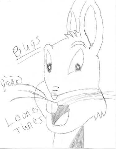 bugs bunny sketch by tyedyemonster