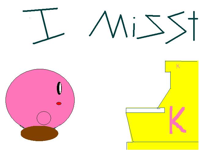 kirbys toilet ( sideview kirbster) my first pic of by tyedyemonster