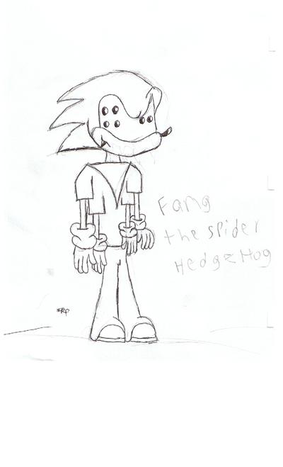 fang the spider hedgie by tyedyemonster