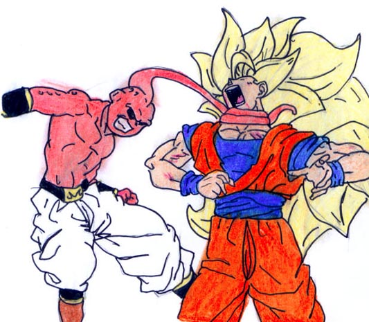 Goku VS Boo by Uchihasasuke