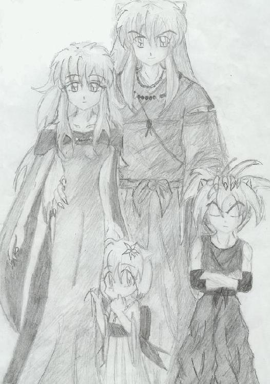 Inuyasha family of demons by Ukanna_Hinjo