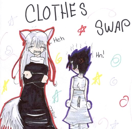 Clothes swap by Umeko_Chan