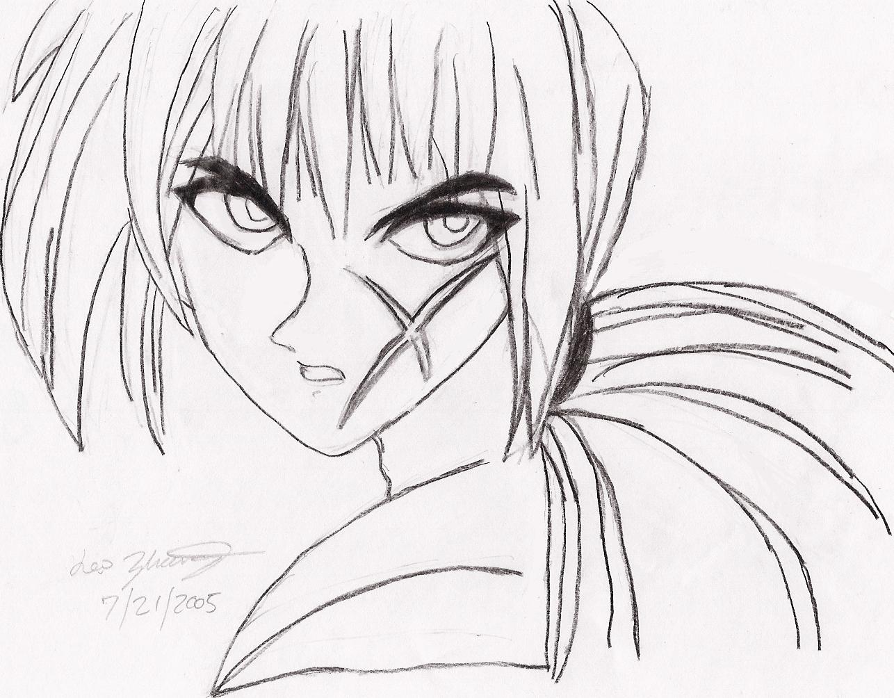 First Attempt At Drawing Kenshin by UnIQuE_Not_Weird