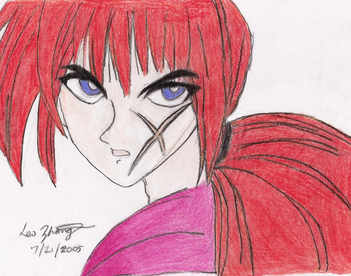 First Attempt At Drawing Kenshin (Colored) by UnIQuE_Not_Weird