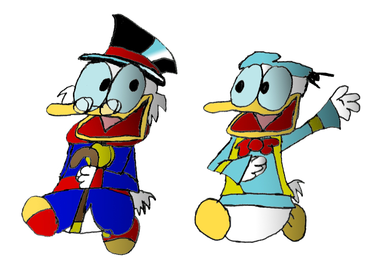 Scrooge and Donald by UncleScrooge72