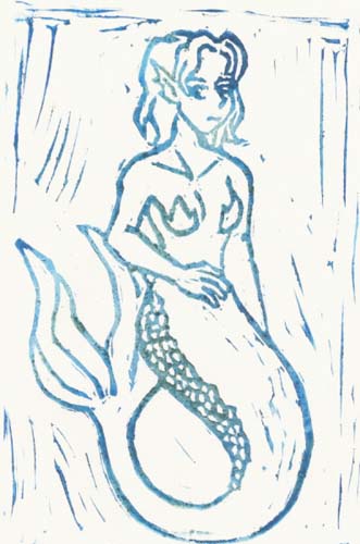 Mermaid Stamp by UniqueAsAPlatypus