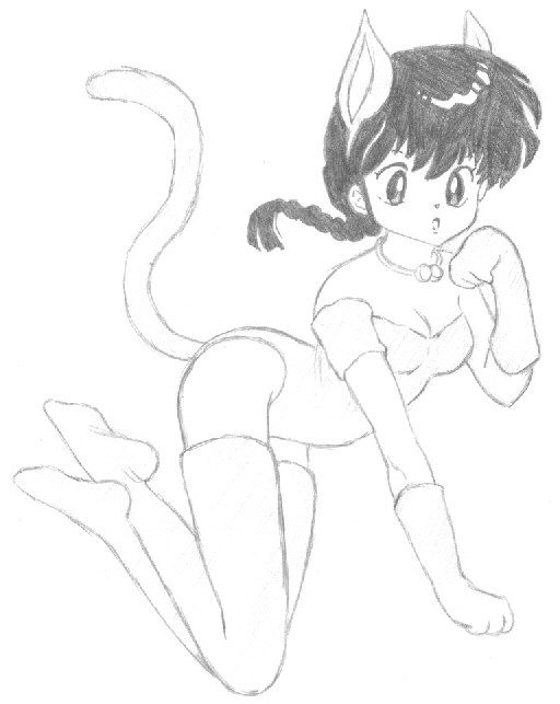 Ranma Catgirl by UniqueAsAPlatypus