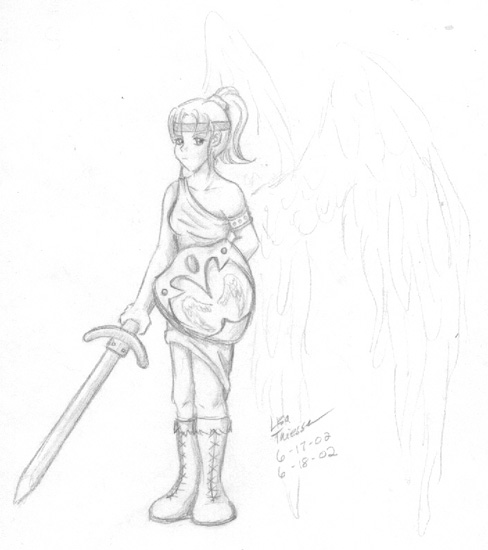 Angel Warrior type thing by UniqueAsAPlatypus