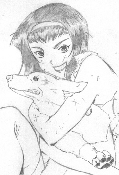 Faye and Ein by UniqueAsAPlatypus