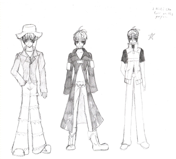 Ryuchi Costumes Designs by Usagi_The_White_Rabbit