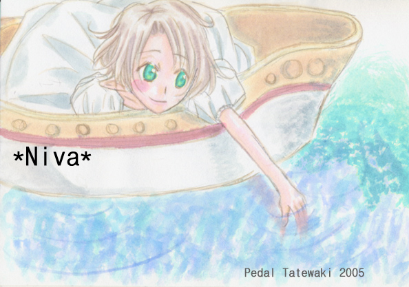 my original character - Niva -  elf boy by Ushi-waka-marU