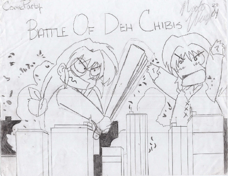 Battle Of Deh Chibis by Uta_chan188
