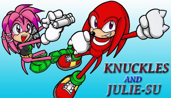 knux and julie-su by ultimatechaos