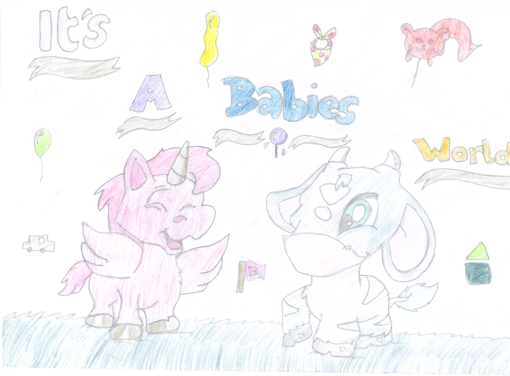 Its A Babies World - Uni - Bella / Kau - Buttercup by unicorn13564