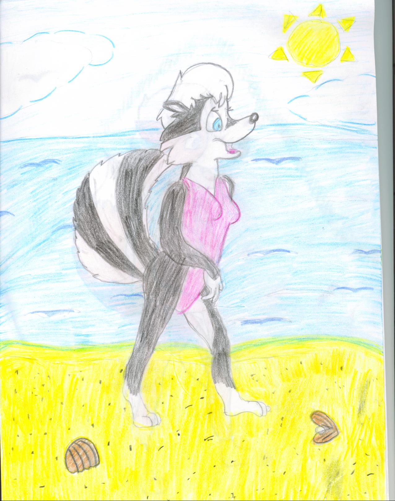 Kelly The Skunk In The Sun by unicorn13564