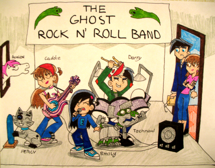 The Ghost Rock N' Roll band by unicorngirl3189