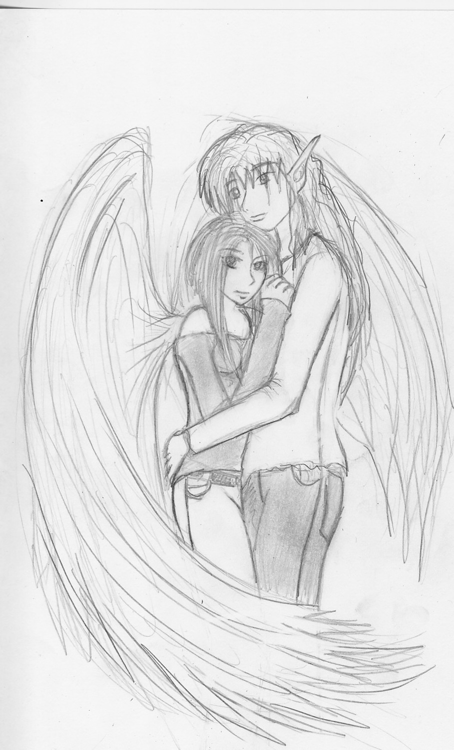 Angel Shiori and Hao by unsee_by_humans