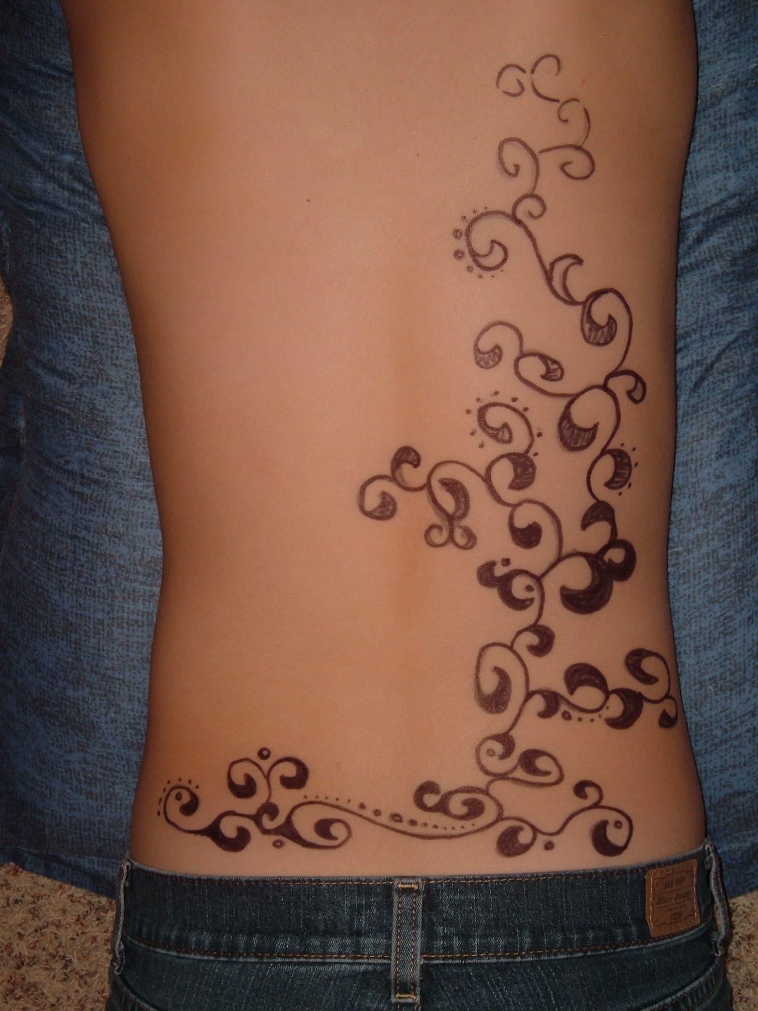 back tattoo by unsupervised