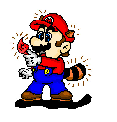 Mario First Becomes a Racoon by urbanchamp