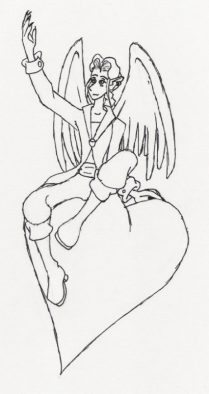 Eros Sitting on a Heart by VTM