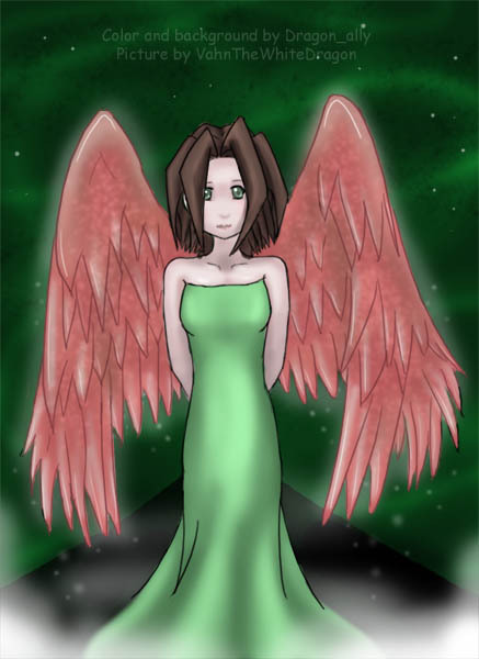 Rhia, Angel of Auro's heart by VahnTheWhiteDragon
