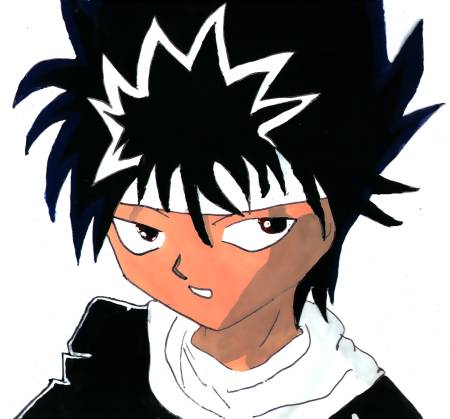 My first cel!!! (Hiei) by Val