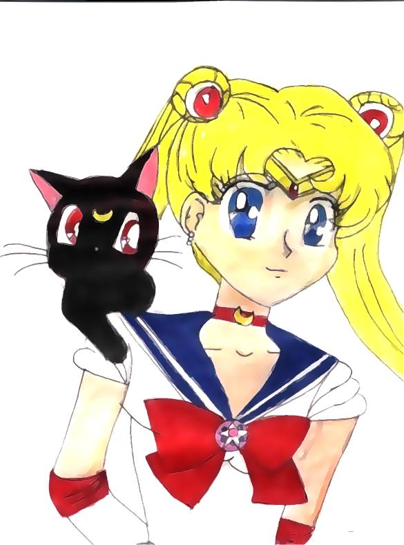 Sailor Moon (colored) by Val