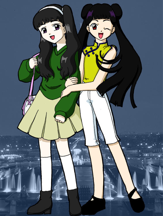 Tomoyo and Meiling by Val4s
