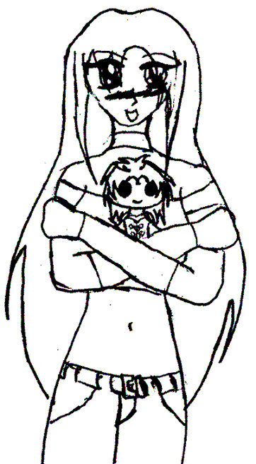 Melika Hugging Marik Plushie *For AnimeMangaLover* by Vampire-Queen-Gothika