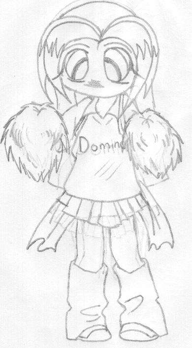 Domino Cheerleader! ^^ by Vampire-Queen-Gothika