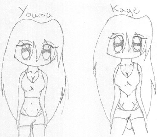 Chibi Youma and Kage by Vampire-Queen-Gothika
