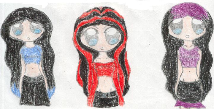 Me x3! by Vampire-Queen-Gothika