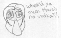 What'd Ya Mean There's No Vodka?! (chibi shroom!) by Vampire-Queen-Gothika