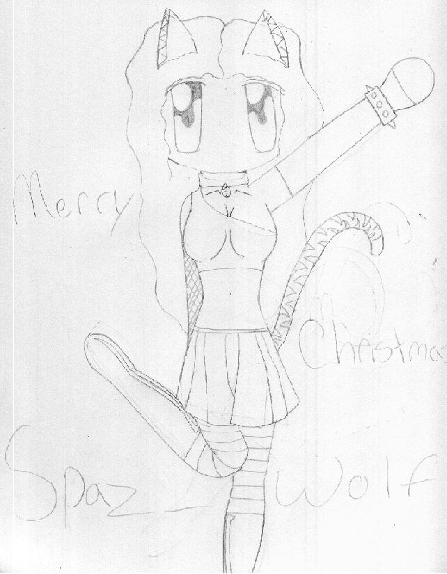 Merry Christmas Spaz_Wolf by Vampire-Queen-Gothika