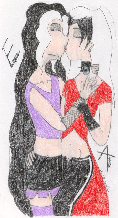 Eclipse and Agony *art trade w/ Penguins_luv_LSD* by Vampire-Queen-Gothika
