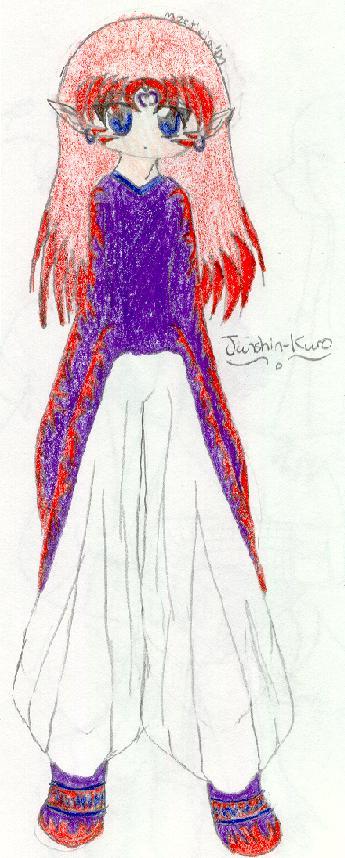 Chibi Junshine-Kuro in Color! by Vampire-Queen-Gothika