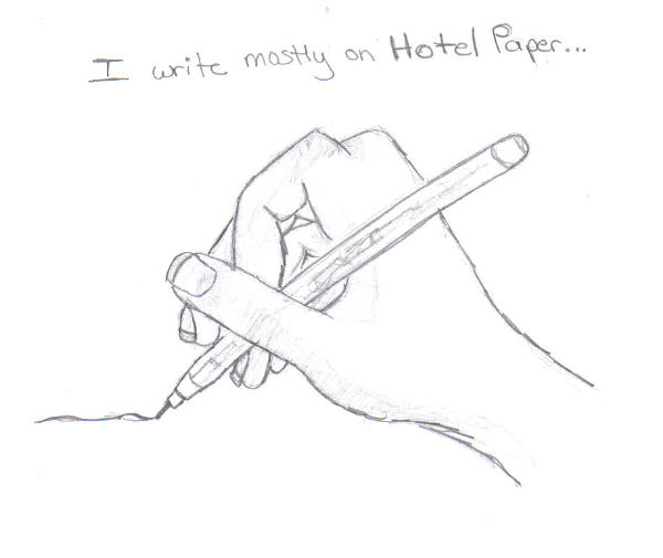 I write mostly on Hotel Paper by VampireAurelia