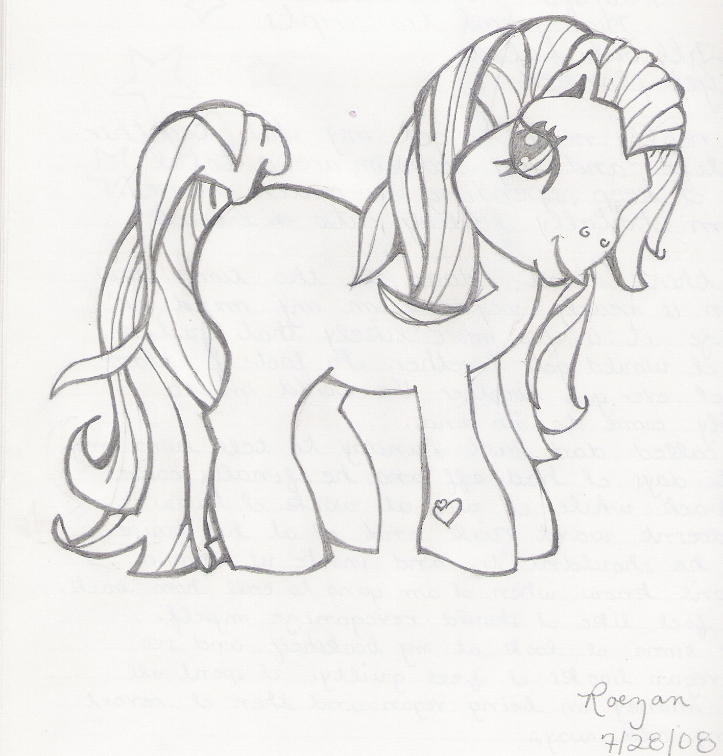 My Little Pony (uncolored) by VampireQueen