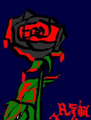 rose of blood by VampireWolf