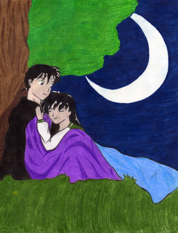 Miroku and Kagome (request) by Vampire_Elf