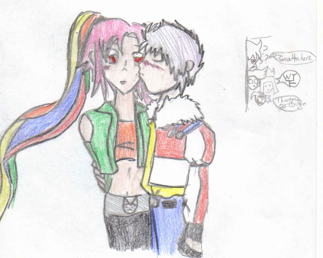 Rainbow and Bryans moment alone by Vampire_Maiden