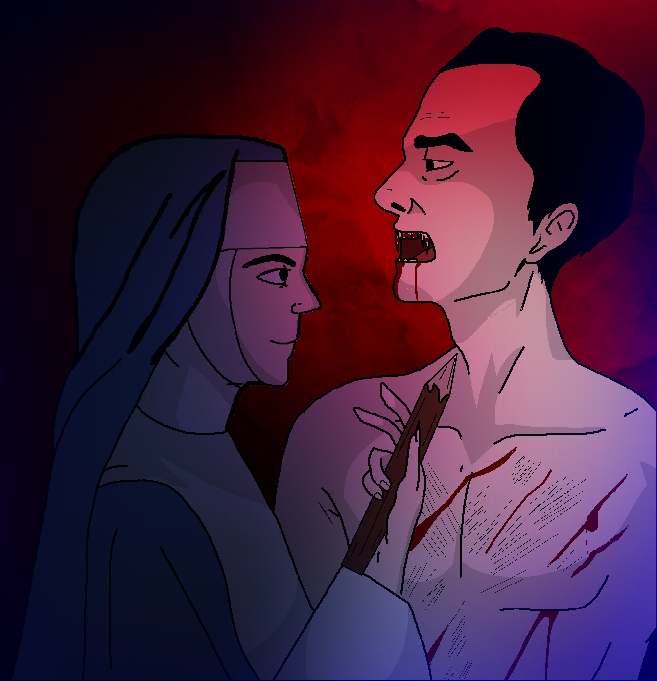 Agatha and Dracula by Vampiress-Vanity