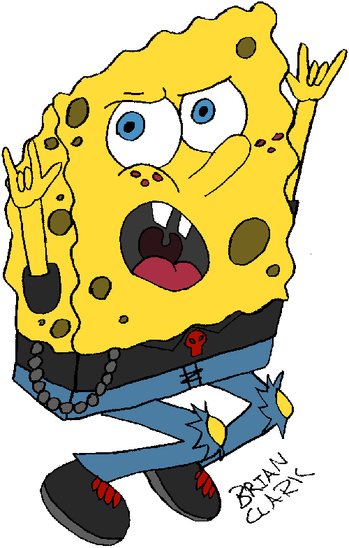 Sponge Bob is a rocker. by Vamppz