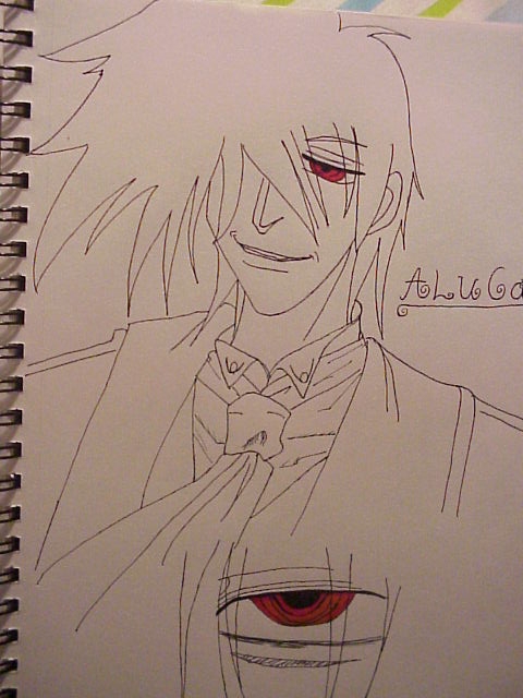 Lazy Eyed Alucard(inked) by Vampyre_Wrath