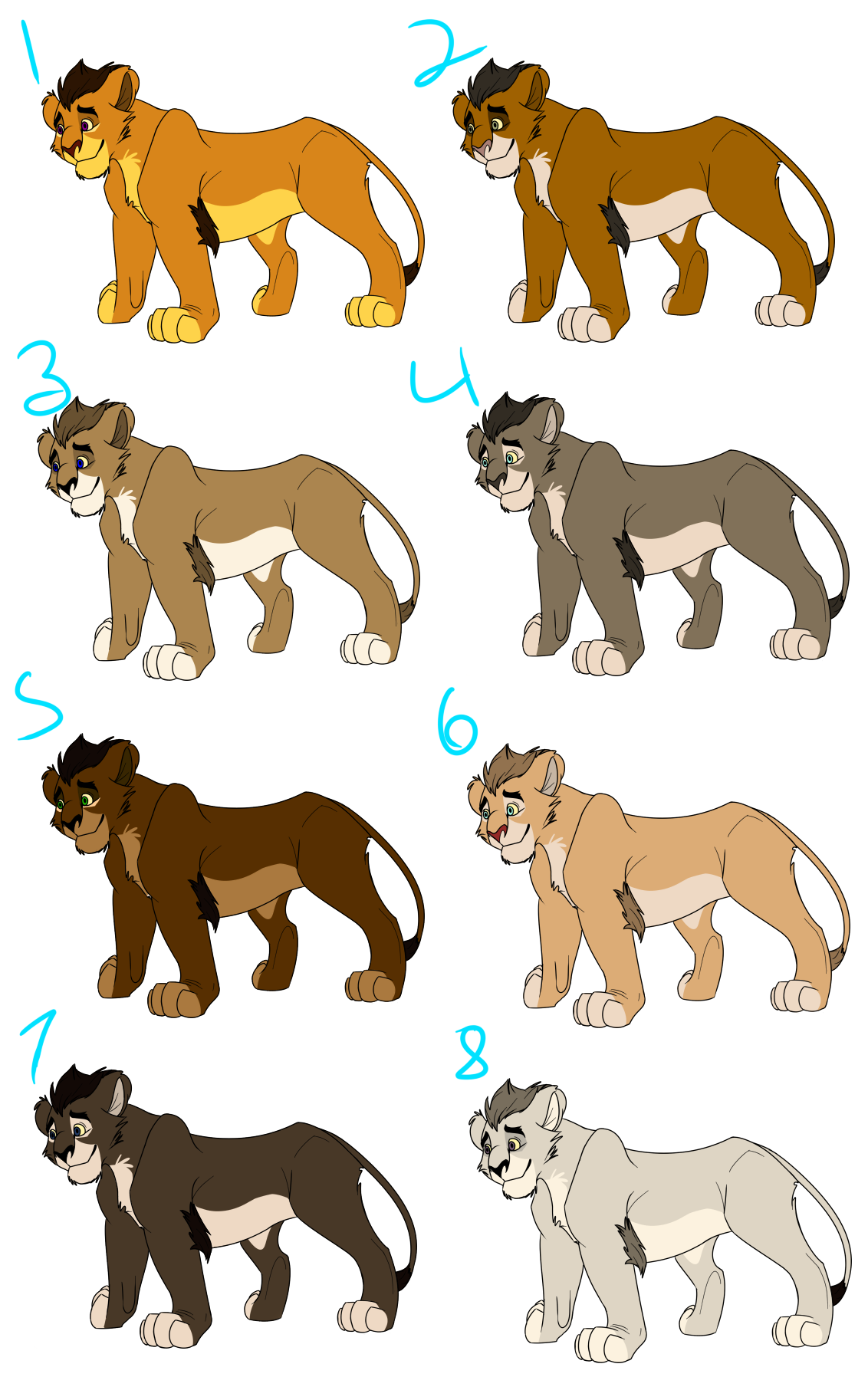 Lion Adoptables 6 by VanHelsingsPet