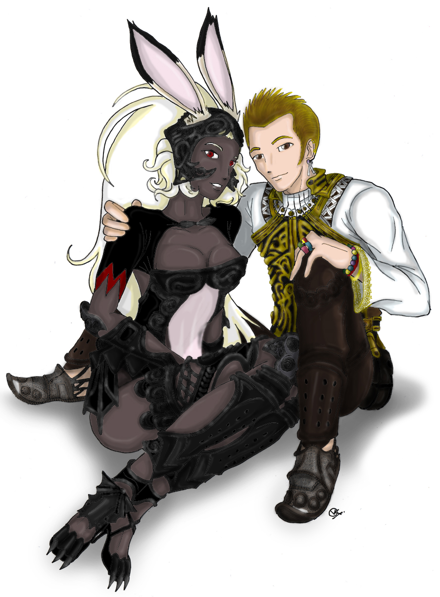 Fran and Balthier by VanKid
